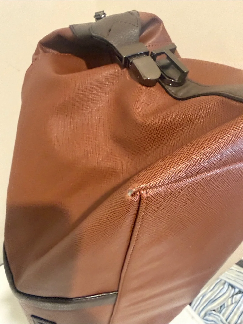 Ted Baker London Brown Duffel with Dark Trim